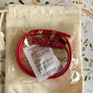 Red Glitter Victoria Emerson Wrap Bracelet